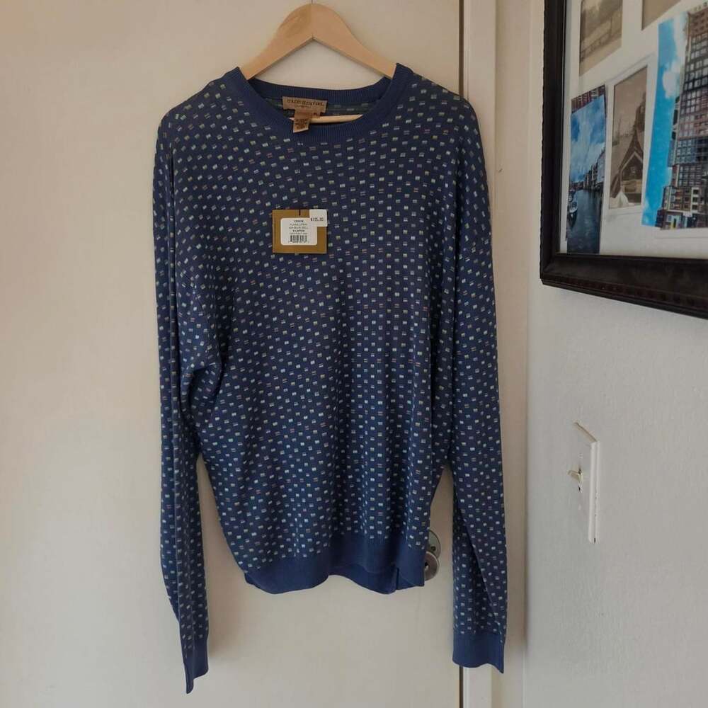 Tricots St Raphael Flags Crew Sweater Blue Bell XL